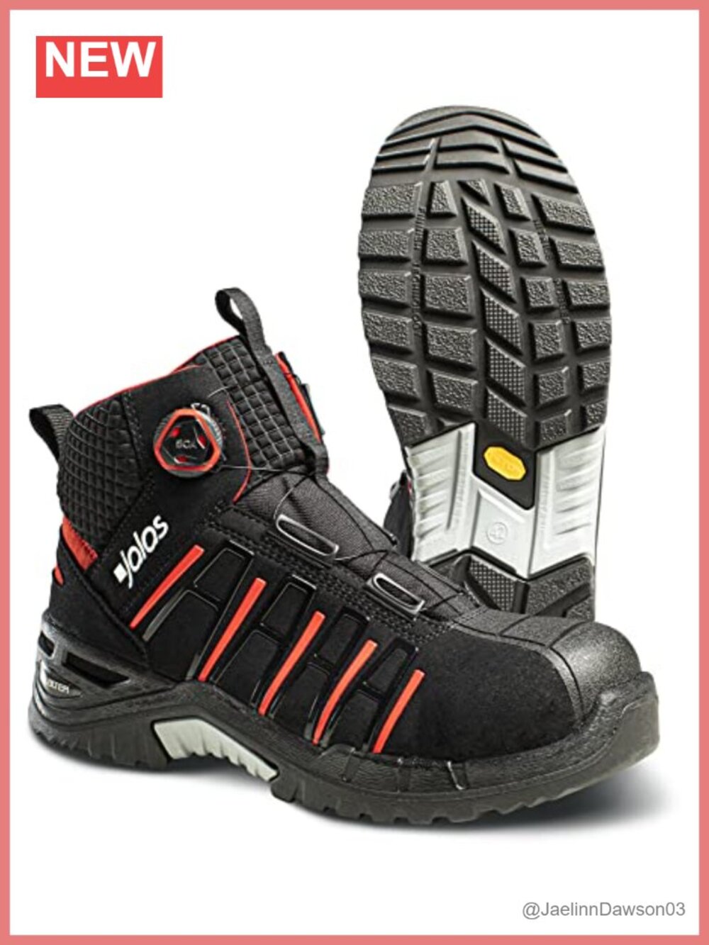 Jalas Exalter Safety Work Boot Aluminum Toe BOA Water Repellent Mid-Cut